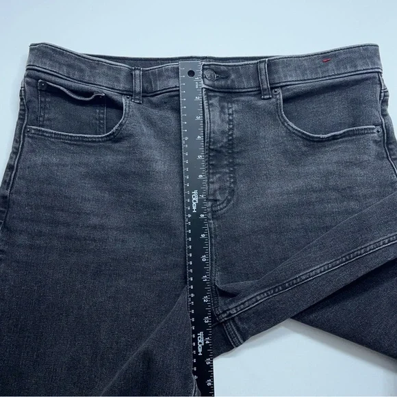 Spanx Wide Leg Jeans Womens Size 1X Regular Heavy Black Stretch Denim 37x28 - Picture 8 of 16